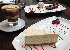 Desserts at De Luca